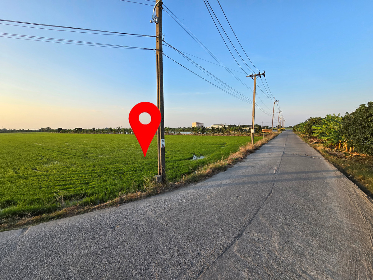 ขายที่ดินบางนา แบริ่ง ลาซาล : ขายที่ดินเปล่า 10 ไร่ ต.บางเสาธง อ.บางเสาธง ติดถนนสาธารณะประโยชน์ ถนนกว้าง 12 เมตร  (เชื่อม ท.ล. 3068) ใกล้รพ.บางเสาธง เพียง 500 เมตร ทำเลทอง อนาคตการเติบโตสูง