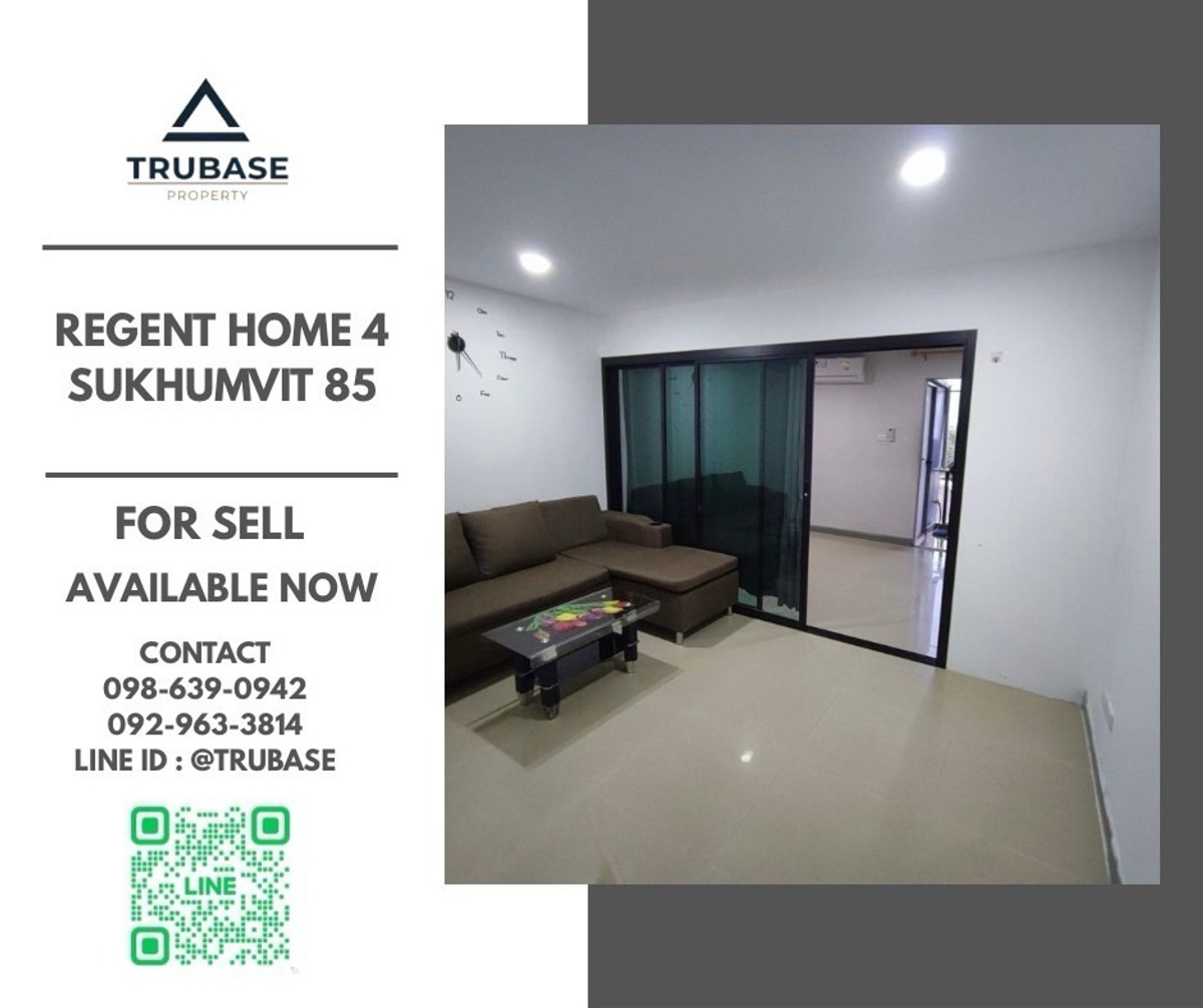 For SaleCondoOnnut, Udomsuk : 📍For sale Regent home 4 sukhumvit 85 near BTS On Nut 📍