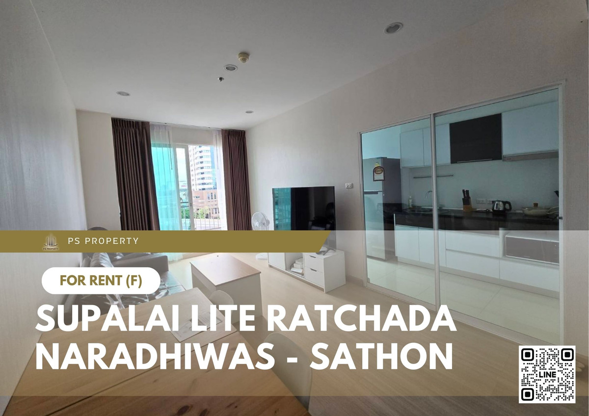 For RentCondoSathorn, Narathiwat : For rent ✨ Supalai Lite Ratchada - Naradhiwas - Sathon ✨ 2 bedrooms, 2 bathrooms, fully furnished and equipped with appliances