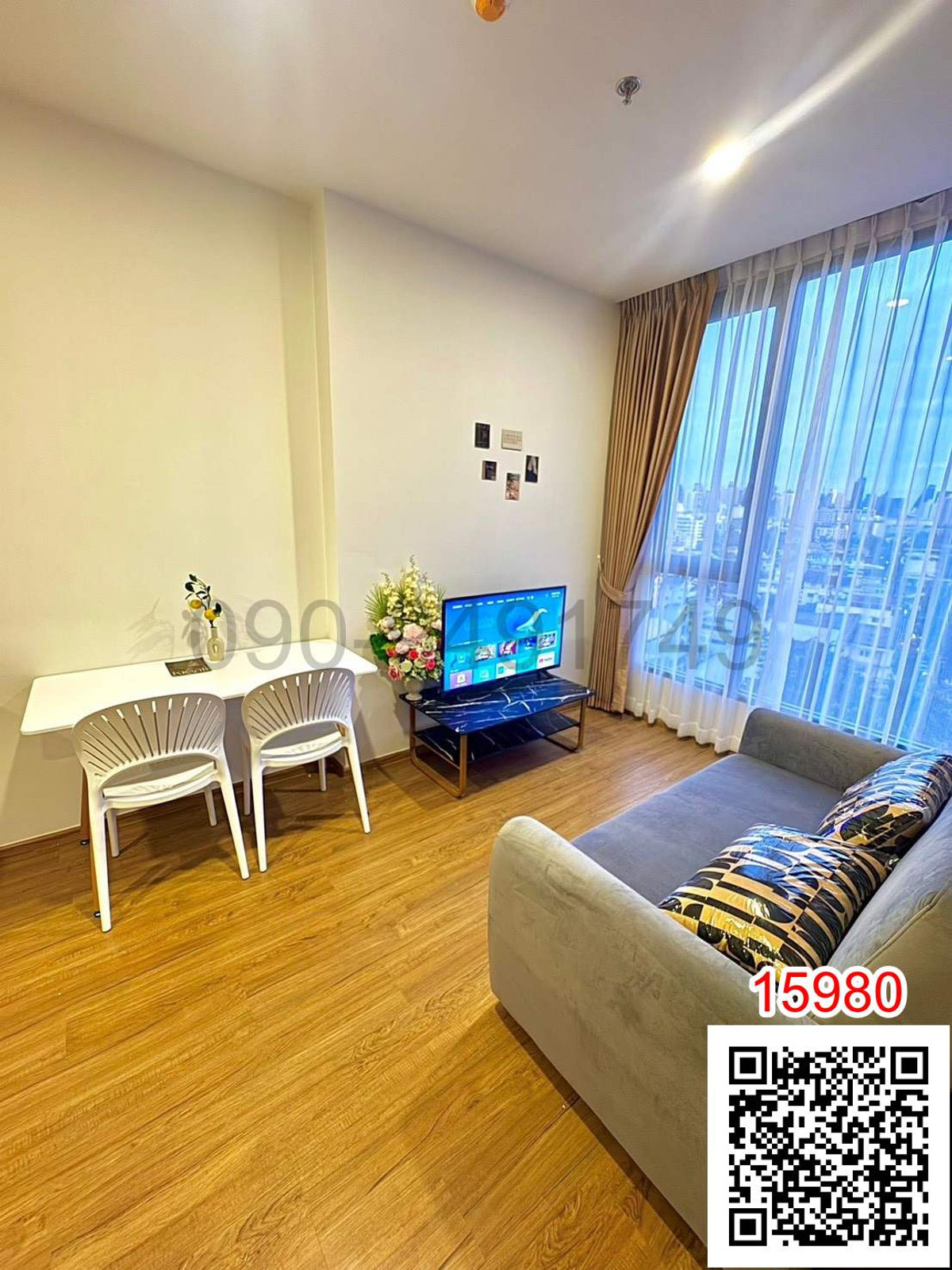 For RentCondoRama9, Petchburi, RCA : Condo for rent CLOUD Thonglor - Phetchaburi, city view, near MRT Phetchaburi, BTS Phrom Phong.