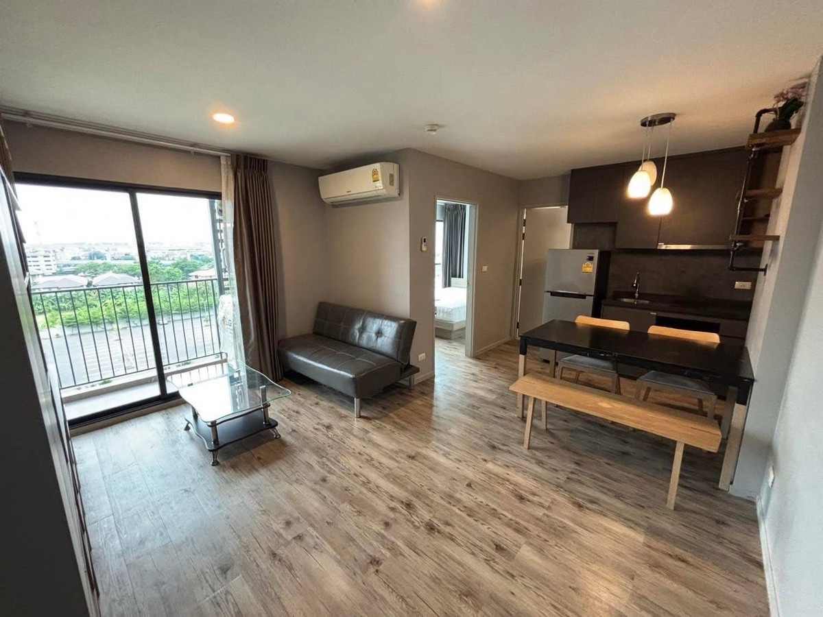 For RentCondoBangna, Bearing, Lasalle : For rent/For Rent Aspen Lasalle (Aspen Lasalle) 1 bedroom, 1 bathroom, 35 sq m., 8th floor, Building B2, comfortable open view, near BTS Yellow Line, price 11,000 baht.