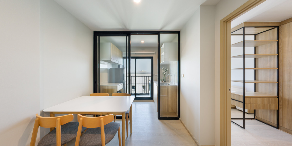 For RentCondoVipawadee, Don Mueang, Lak Si : Condo for rent: Nue Connex Condo Don Mueang (Nue Connex Condo Don Mueang) Tower E, 3rd floor, room 222/982 (Unit E3A2), area 30.4 Sqm, room type 1Bed (1 bedroom, 1 bathroom), furniture, complete electrical appliances, ready to move in, rent 10,500 baht/mo