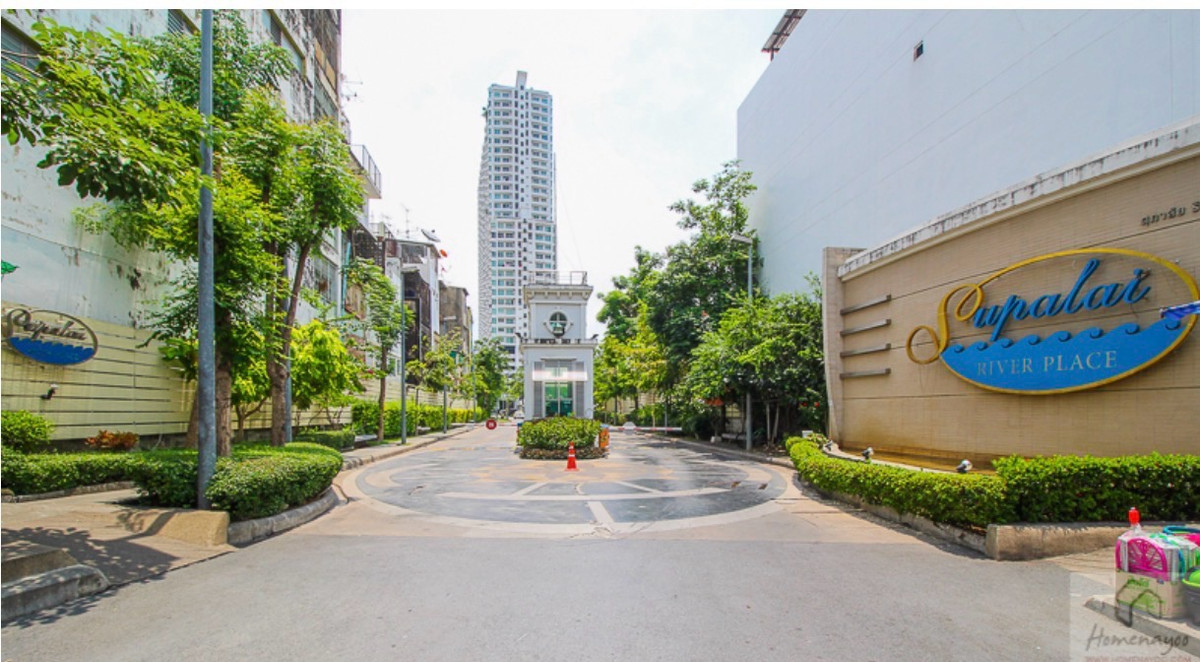 For SaleCondoWongwianyai, Charoennakor : Supalai River Place Charoen Nakhon 37, close to many important places, easy to travel.