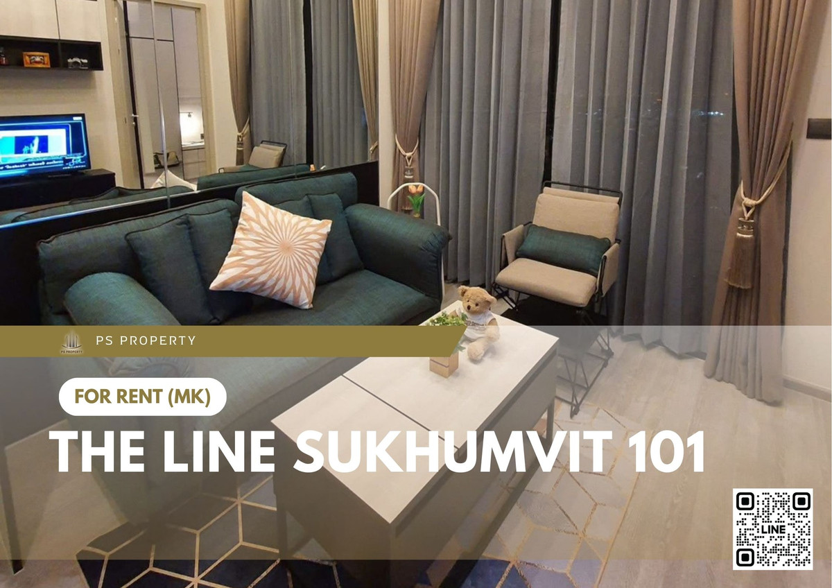 For RentCondoOnnut, Udomsuk : For rent 📍 THE LINE Sukhumvit 101 📍 Fully furnished and equipped, near BTS Punnawithi