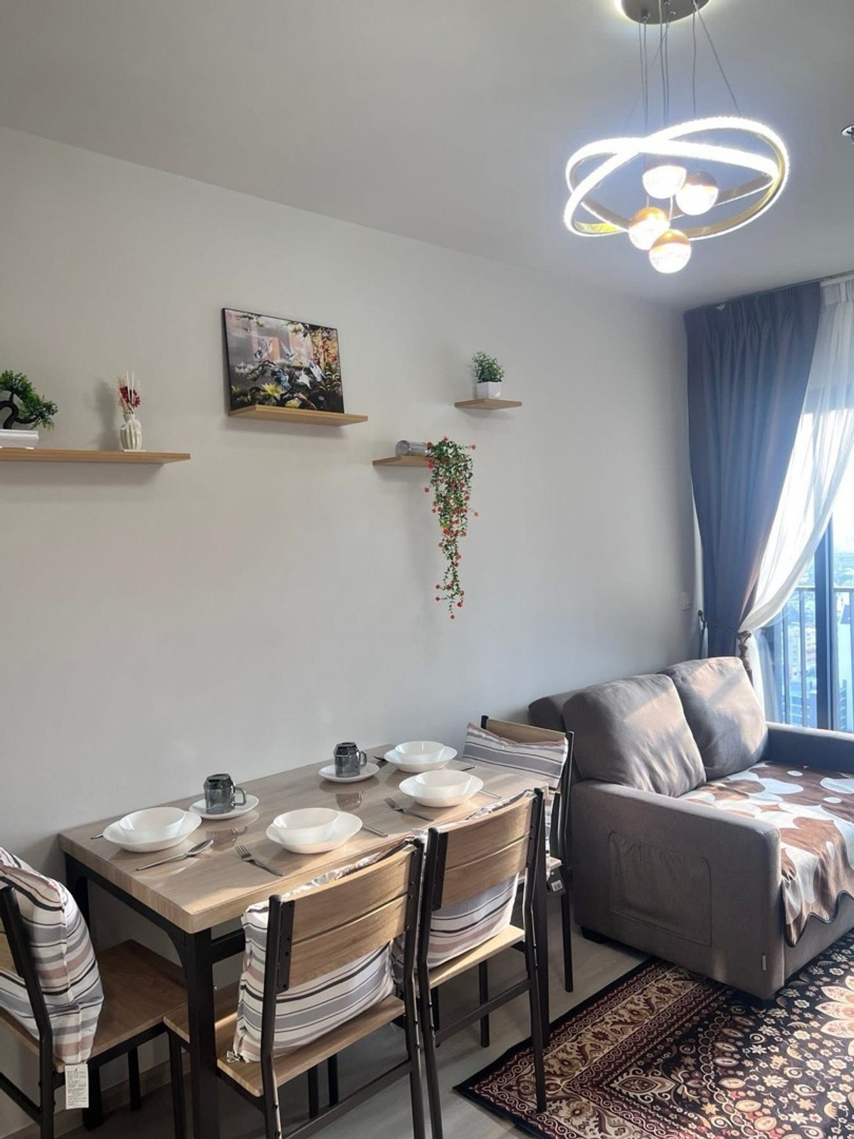 For RentCondoOnnut, Udomsuk : Condo for rent 🔥 Aspire Sukhumvit-On Nut🔥24th floor🔥53 sq m🔥2Bed🔥R2811-5