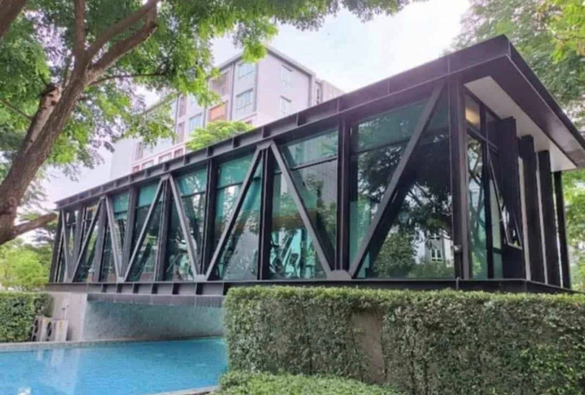 For RentCondoChiang Mai : For Rent – D Condo Ping (Building A, 1st Floor, Private Room, Pool View)