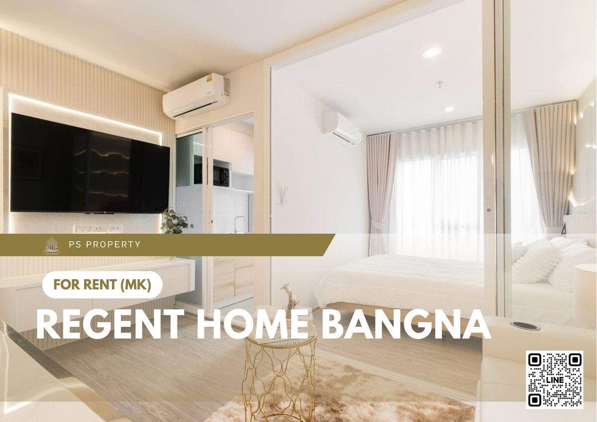 For RentCondoBangna, Bearing, Lasalle : For rent 🔥 Regent home bangna 🔥 Fully furnished and equipped, near BTS Bangna