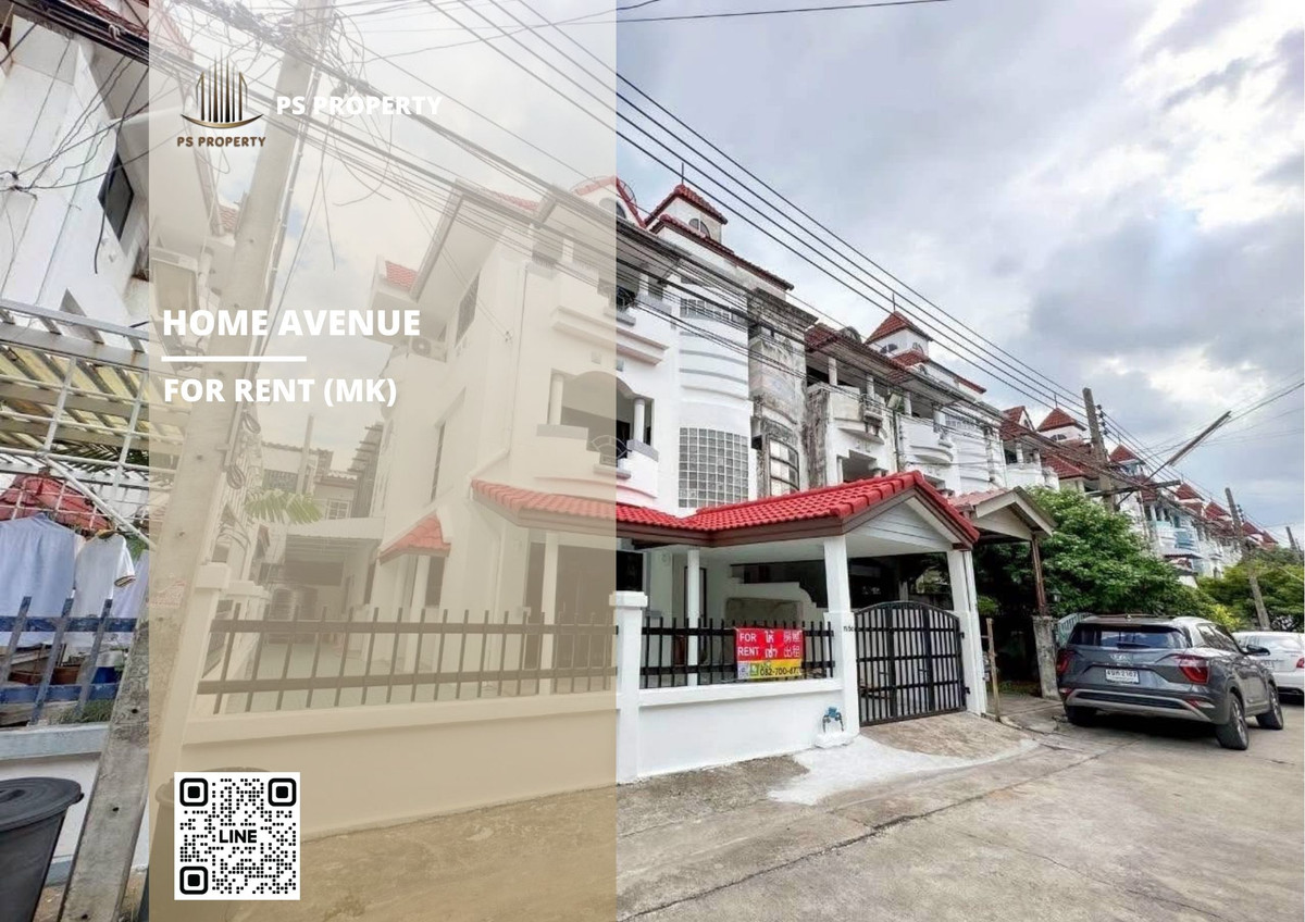 ให้เช่าทาวน์โฮมอ่อนนุช อุดมสุข : ทาวน์เฮ้าส์ให้เช่า ✨ Home Avenue ✨ 3 ห้องนอน 3 ห้องน้ำ เฟอร์นิเจอร์ และ เครื่องใช้ไฟฟ้าครบ เดินทางสะดวกติดทั้ง bts และ mrt