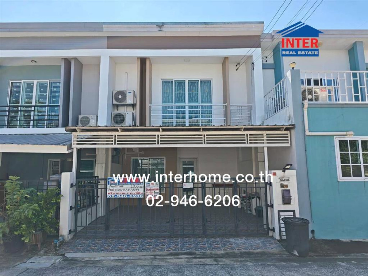 For SaleTownhomeNawamin, Ramindra : Townhouse, 2 floors, 18.6 sq m, Pruksa Town Village, Next Ramintra-Wongwaen. Soi Phraya Suren 40, Ramintra Road, Phraya Suren Road, Khlong Sam Wa District, Bangkok