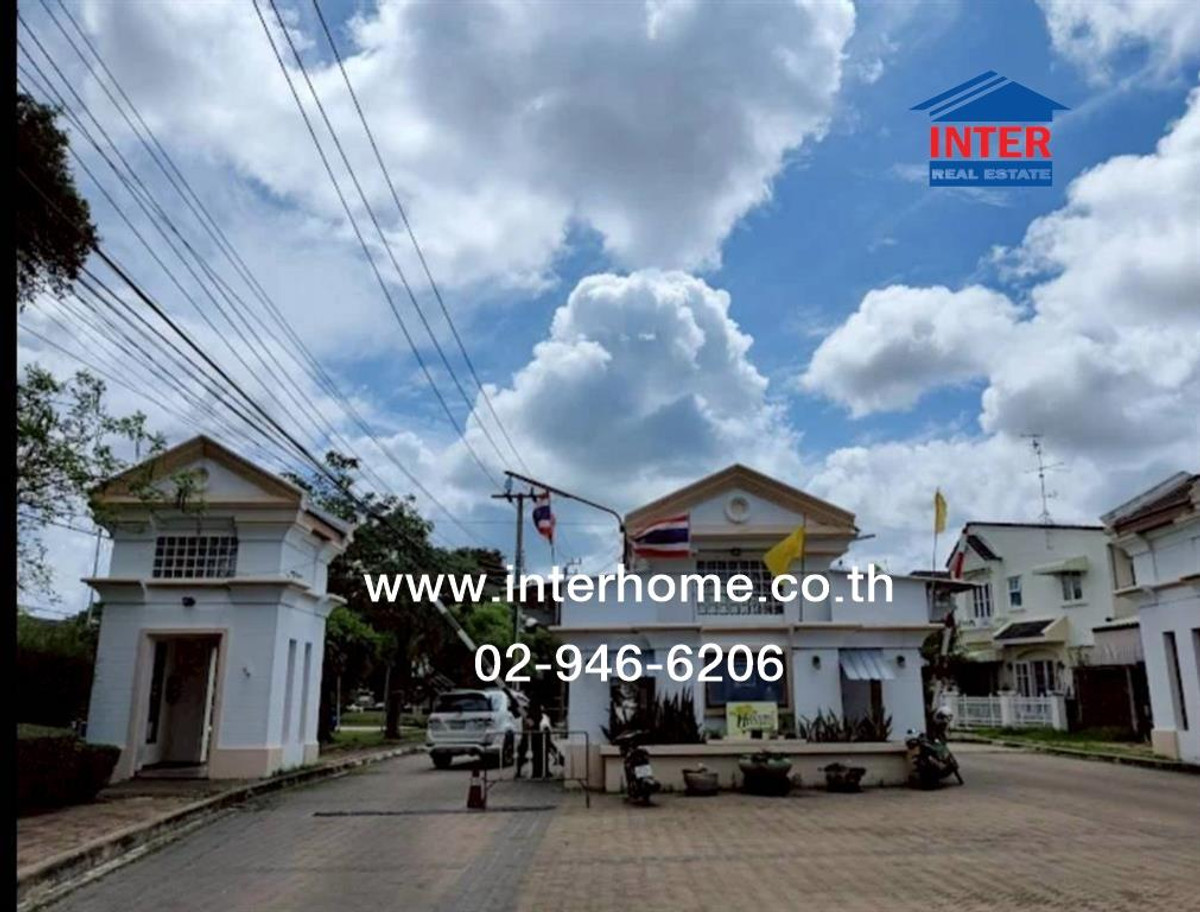 For SaleTownhomeRathburana, Suksawat : Townhouse, 2 floors, 20.1 sq m, Busarin Village, Thonburirom, Soi Pracha Uthit 129. Pracha Uthit Road, Phra Pradaeng, Samut Prakan