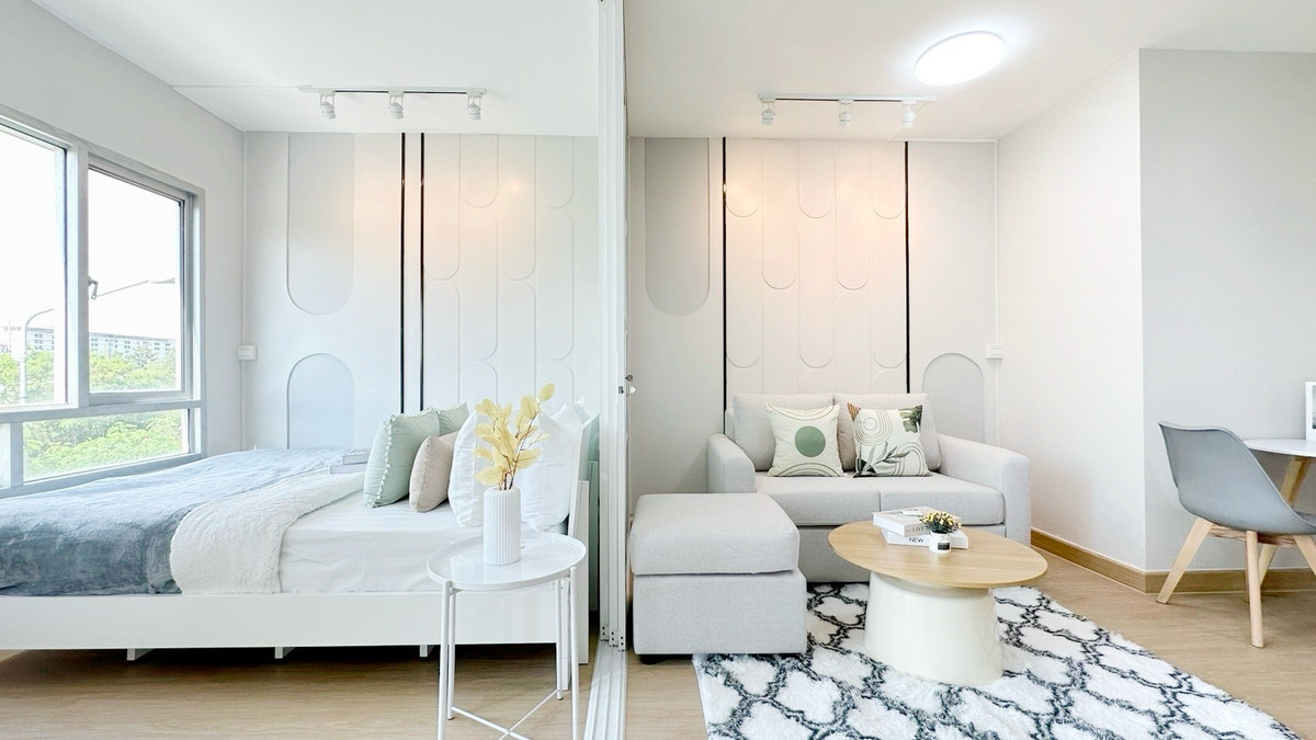 For SaleCondoLadkrabang, Suwannaphum Airport : 📌💥 Beautiful room, free furniture, complete with resources | The Iris Lat Krabang