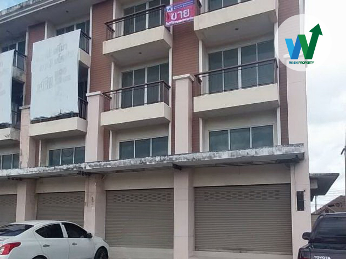 ขายอาคารพาณิชย์ระยอง : ขาย ให้เช่า อาคารพาณิชย์ หลังมุม 2 คูหา ติดถนนใหญ่ สาย 36 นิคมพัฒนา ระยอง