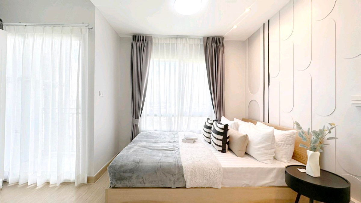 For SaleCondoLadkrabang, Suwannaphum Airport : 🏡Beautiful room, good location, shady atmosphere. Installments are cheaper than renting!✨️📌Iris Lat Krabang (Iris Lat Krabang) 🌳