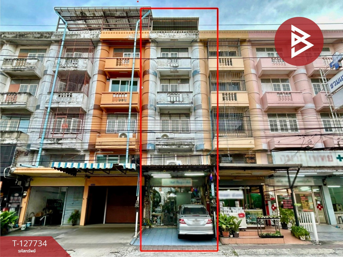 For SaleShop HouseSamut Prakan,Samrong : 4-story commercial building for sale, Soi Dan Samrong, Samut Prakan, good location, community area.