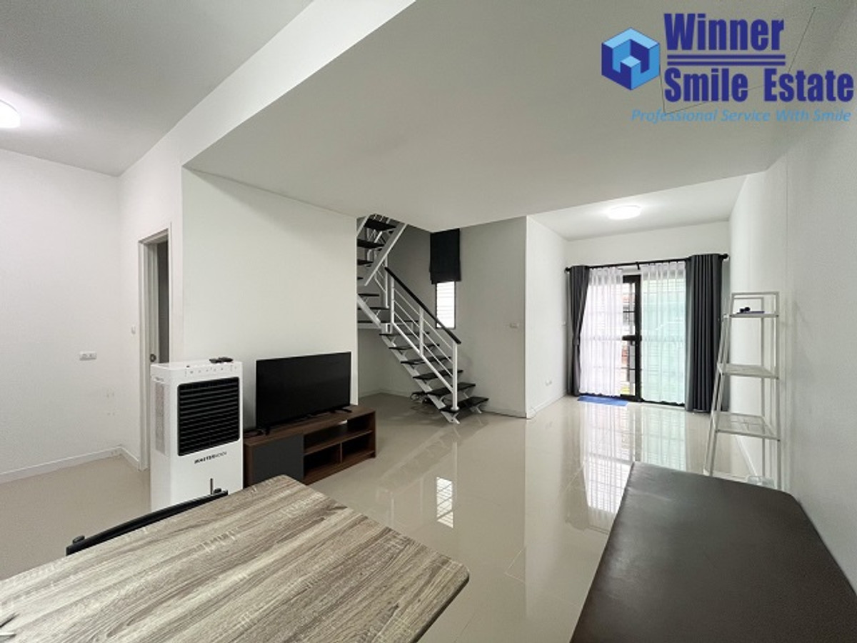 For RentTownhomeSamut Prakan,Samrong : 🔥Townhome for rent, Pruksa 87/2 Srinakarin, Nam Daeng, near Mega Bangna. Air conditioning in every room, complete furniture.