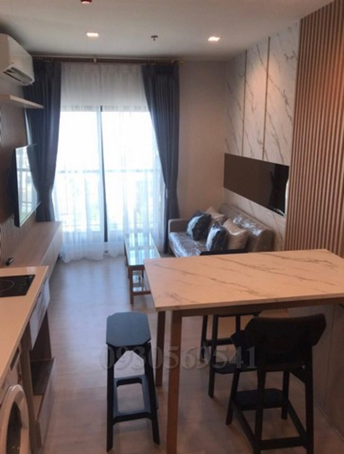 For RentCondoOnnut, Udomsuk : Condo for rent, Life Sukhumvit 62, near BTS Bang Chak, 2 bedrooms, 49.33 sq m, corner room.