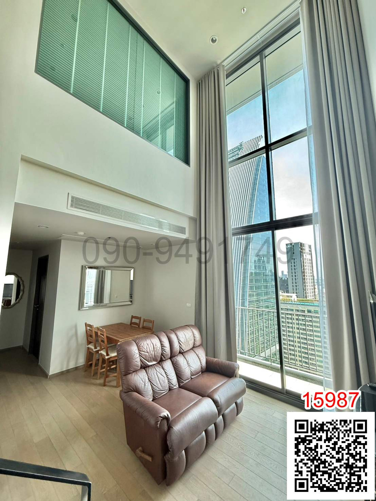 For RentCondoRatchathewi,Phayathai : Condo for rent Pyne By Sansiri, Duplex room, 2 bedrooms, next to BTS Ratchathewi.