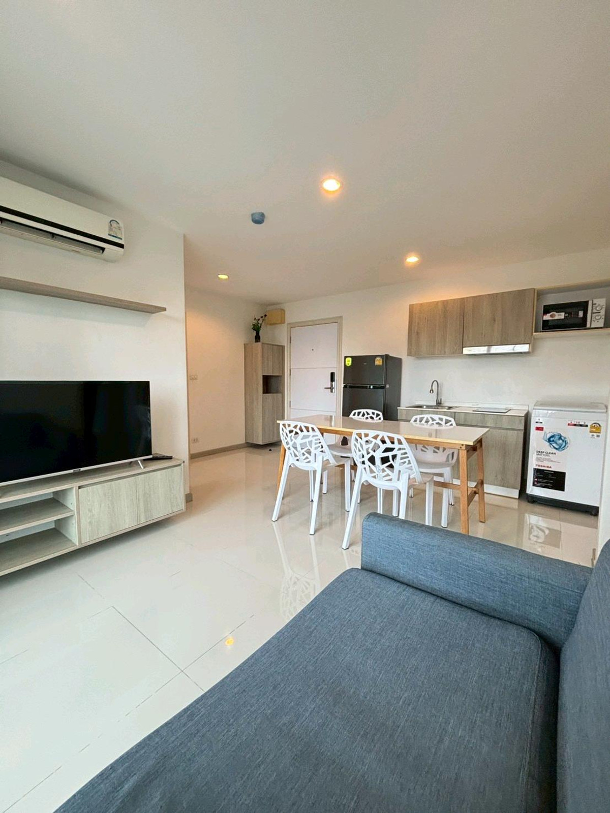 For RentCondoRattanathibet, Sanambinna : For rent, Vio Khaerai 2, size 49 sq m, 2 bedrooms, 2 bathrooms, 7th floor, price 14,000 baht/month.