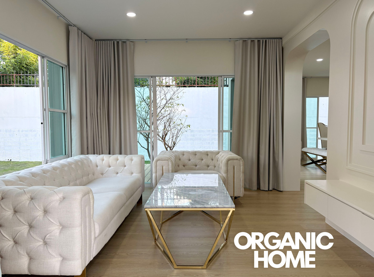 For SaleHouseRama5, Ratchapruek, Bangkruai : Krisada Lagoon Village Rama 5, detached house 100 sq m, corner house, newly renovated, decorated, ready to move in.