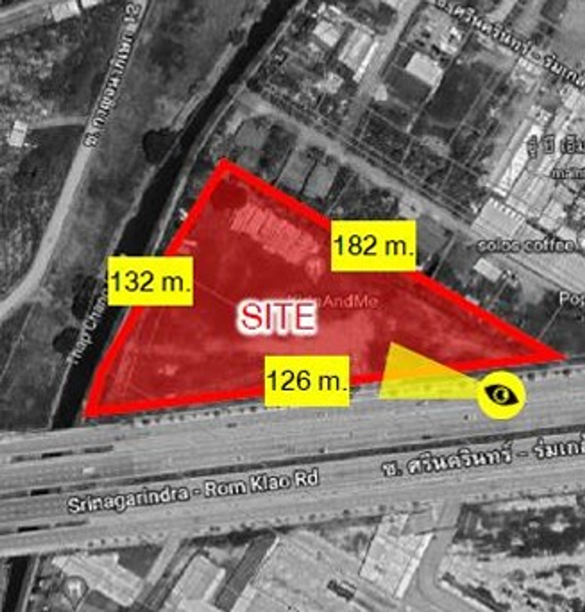 ขายที่ดินพัฒนาการ ศรีนครินทร์ : ขายที่ดินกรุงเทพกรีฑาตัดใหม่ 7 ไร่ 2 งาน 74 ตร.วา เหมาะสำหรับทำโครงการที่อยู่อาศัย ระดับ Ultra Luxury สามารถแบ่งแปลงขายได้ 087-808-3690