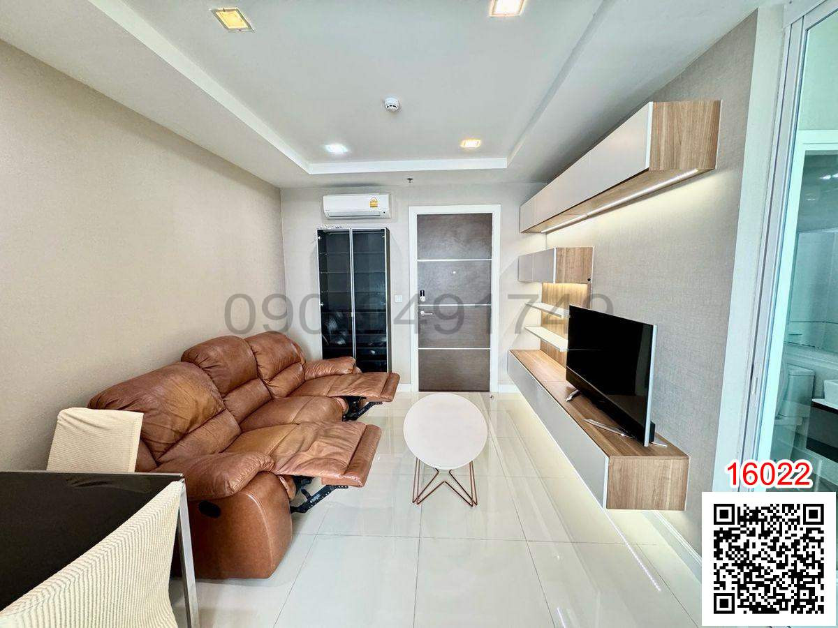 For RentCondoSamut Prakan,Samrong : Condo for rent, The Metropolis Samrong Interchange, Building A, city view, next to BTS Samrong - Yellow Line.