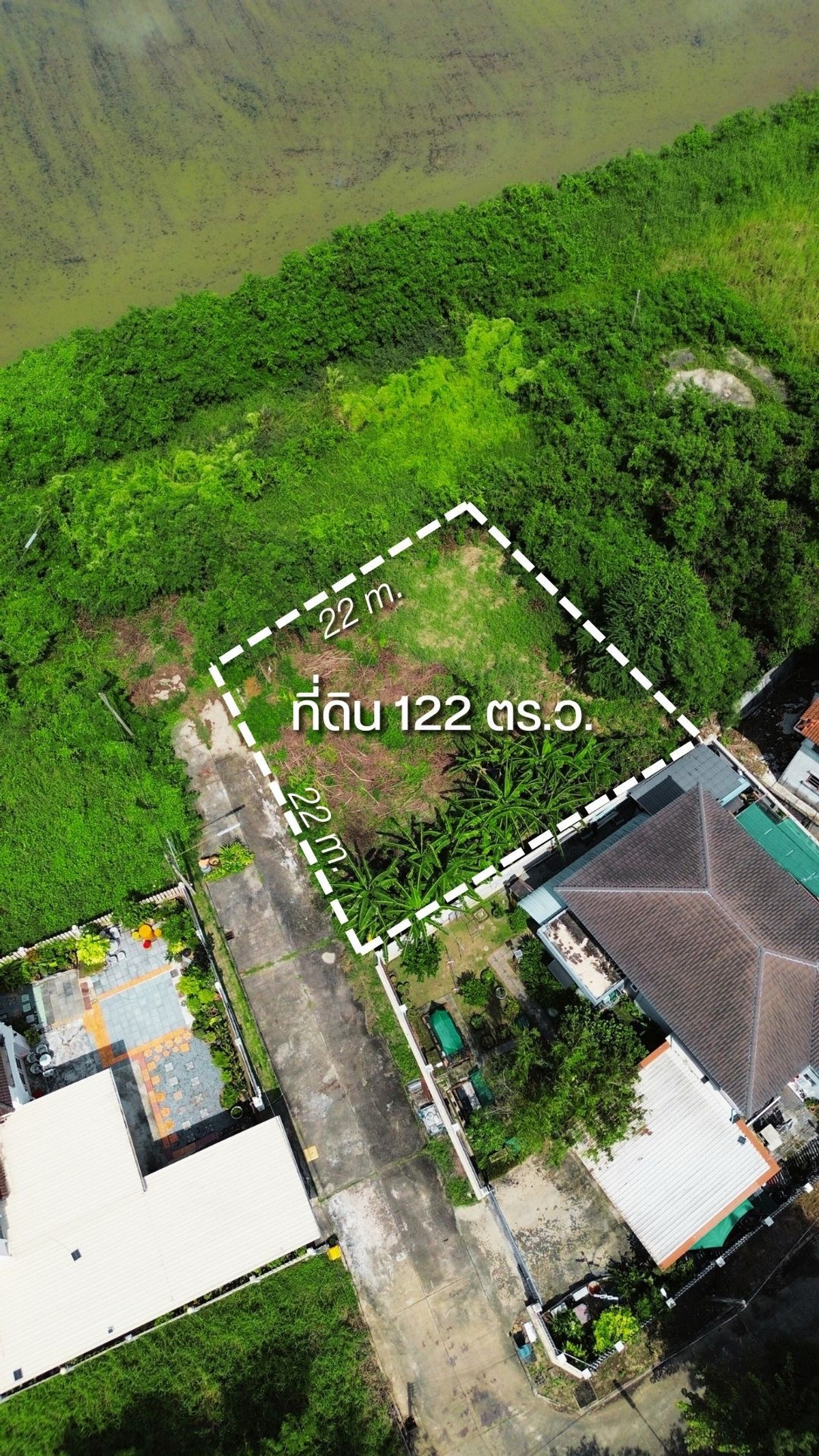 ขายที่ดินนครปฐม : ขายที่ดินเปล่า กฤษดานคร 26 ขนาด 122 ตร.ว. รูปสี่เหลี่ยมจัตุรัส มณฑา 18 ใกล้เพชรเกษม 1.8 กม. และพุทธมณฑล 6 กม. ราคา 1.65 ล้าน สนใจ 097 - 465 5644 TC Home