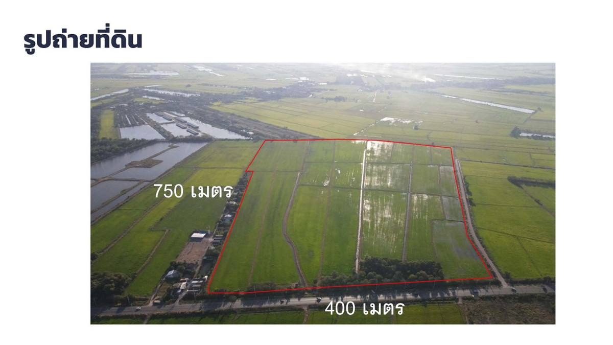 For SaleLandChachoengsao : Beautiful land for sale next to Bang Nam Priao Road. Chachoengsao Province 233 rai (km.11)