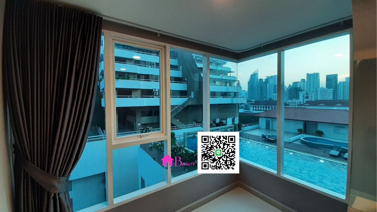 ให้เช่าคอนโดสุขุมวิท อโศก ทองหล่อ : ให้เช่า 2 ห้องนอน ทำเลอโศก  “ห้องใหญ่ คุ้มค่า วิวสระ ลมดี” โทร/ไลน์ 081 091 3231 Sukhumvit Living Town