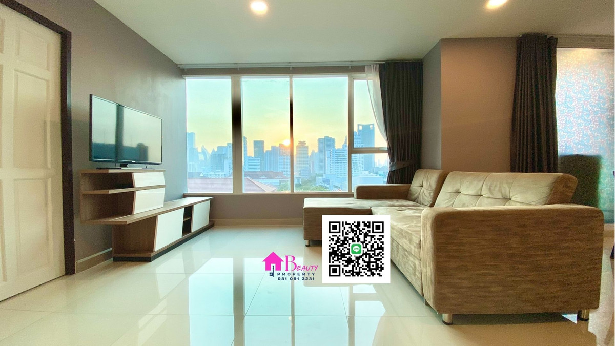 ให้เช่าคอนโดสุขุมวิท อโศก ทองหล่อ : ให้เช่า 2 ห้องนอน ทำเลอโศก  “ห้องใหญ่ คุ้มค่า วิวสระ ลมดี” โทร/ไลน์ 081 091 3231 Sukhumvit Living Town