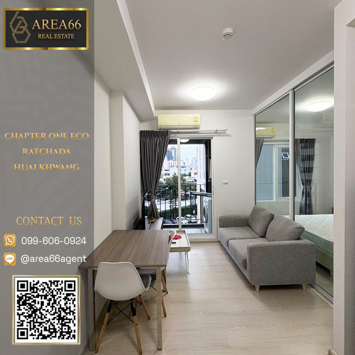 For SaleCondoRatchadapisek, Huaikwang, Suttisan : 🔥For sale!! Condo Chapter One Eco Ratchada - Huai Khwang