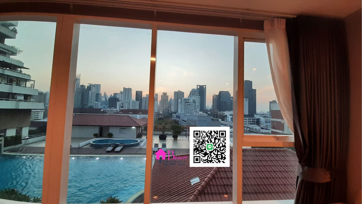 ให้เช่าคอนโดสุขุมวิท อโศก ทองหล่อ : ให้เช่า 2 ห้องนอน ทำเลอโศก  “ห้องใหญ่ คุ้มค่า วิวสระ ลมดี” โทร/ไลน์ 081 091 3231 Sukhumvit Living Town