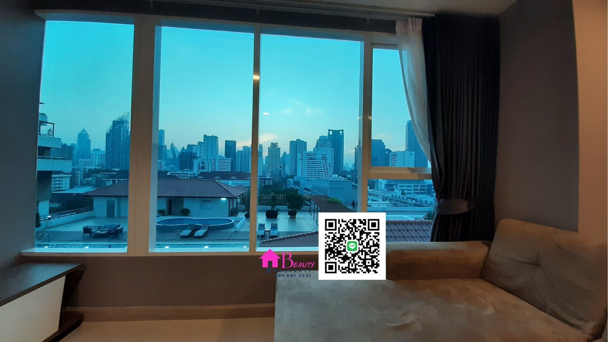 ให้เช่าคอนโดสุขุมวิท อโศก ทองหล่อ : ให้เช่า 2 ห้องนอน ทำเลอโศก  “ห้องใหญ่ คุ้มค่า วิวสระ ลมดี” โทร/ไลน์ 081 091 3231 Sukhumvit Living Town