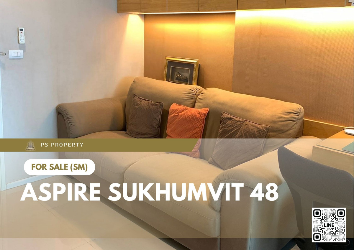 ขายคอนโดอ่อนนุช อุดมสุข : ขายด่วน ✨ Aspire Sukhumvit 48 ✨ ห้องพร้อมอยู่ไม่เคยมีผู้เช่า เดินทางสะดวก ใกล้ BTS อ่อนนุช 