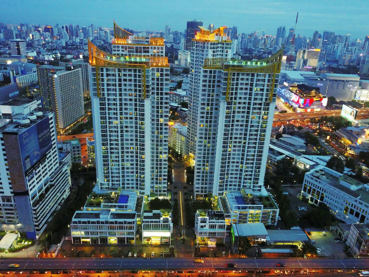 For SaleCondoRama9, Petchburi, RCA : For sale: TC Green Condo, 17th floor, north side (One Bedroom (40 Square M.) for sell)