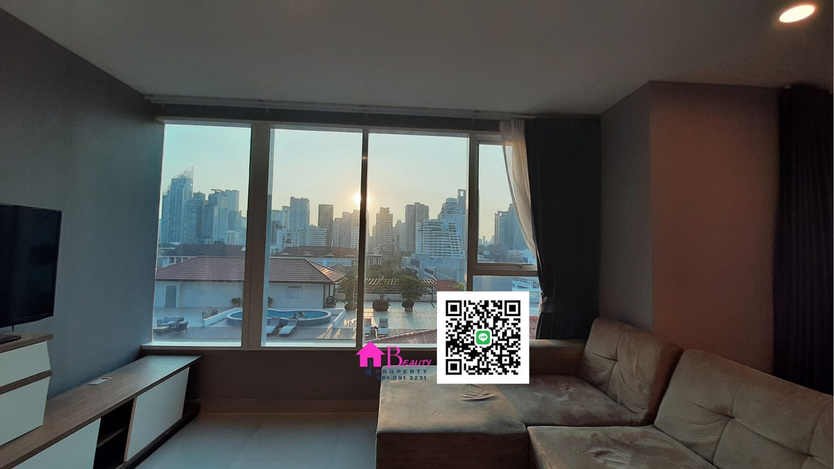 ให้เช่าคอนโดสุขุมวิท อโศก ทองหล่อ : ให้เช่า 2 ห้องนอน ทำเลอโศก  “ห้องใหญ่ คุ้มค่า วิวสระ ลมดี” โทร/ไลน์ 081 091 3231 Sukhumvit Living Town