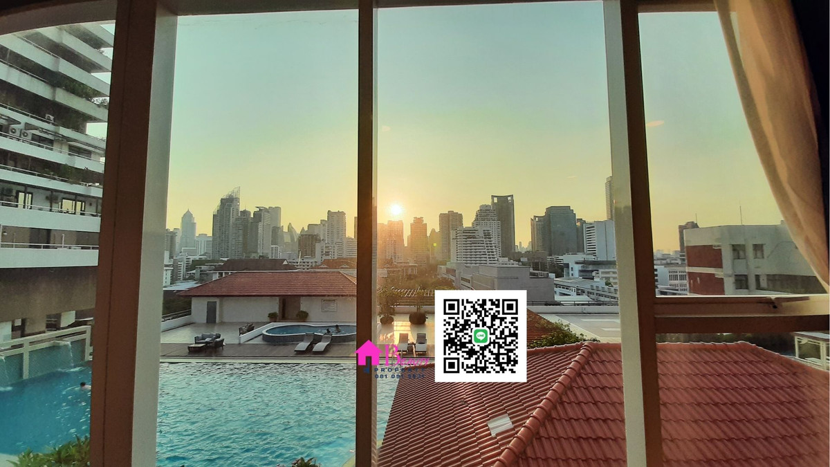 ให้เช่าคอนโดสุขุมวิท อโศก ทองหล่อ : ให้เช่า 2 ห้องนอน ทำเลอโศก  “ห้องใหญ่ คุ้มค่า วิวสระ ลมดี” โทร/ไลน์ 081 091 3231 Sukhumvit Living Town