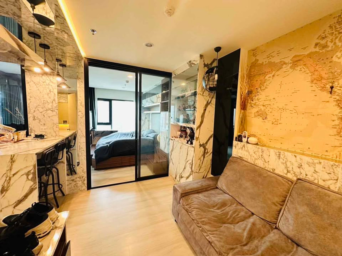 For RentCondoRama9, Petchburi, RCA : Condo, 29th floor, fully furnished, beautifully decorated, for rent, Asoke-Phetchaburi area, near MRT Phetchaburi, only 240 meters.