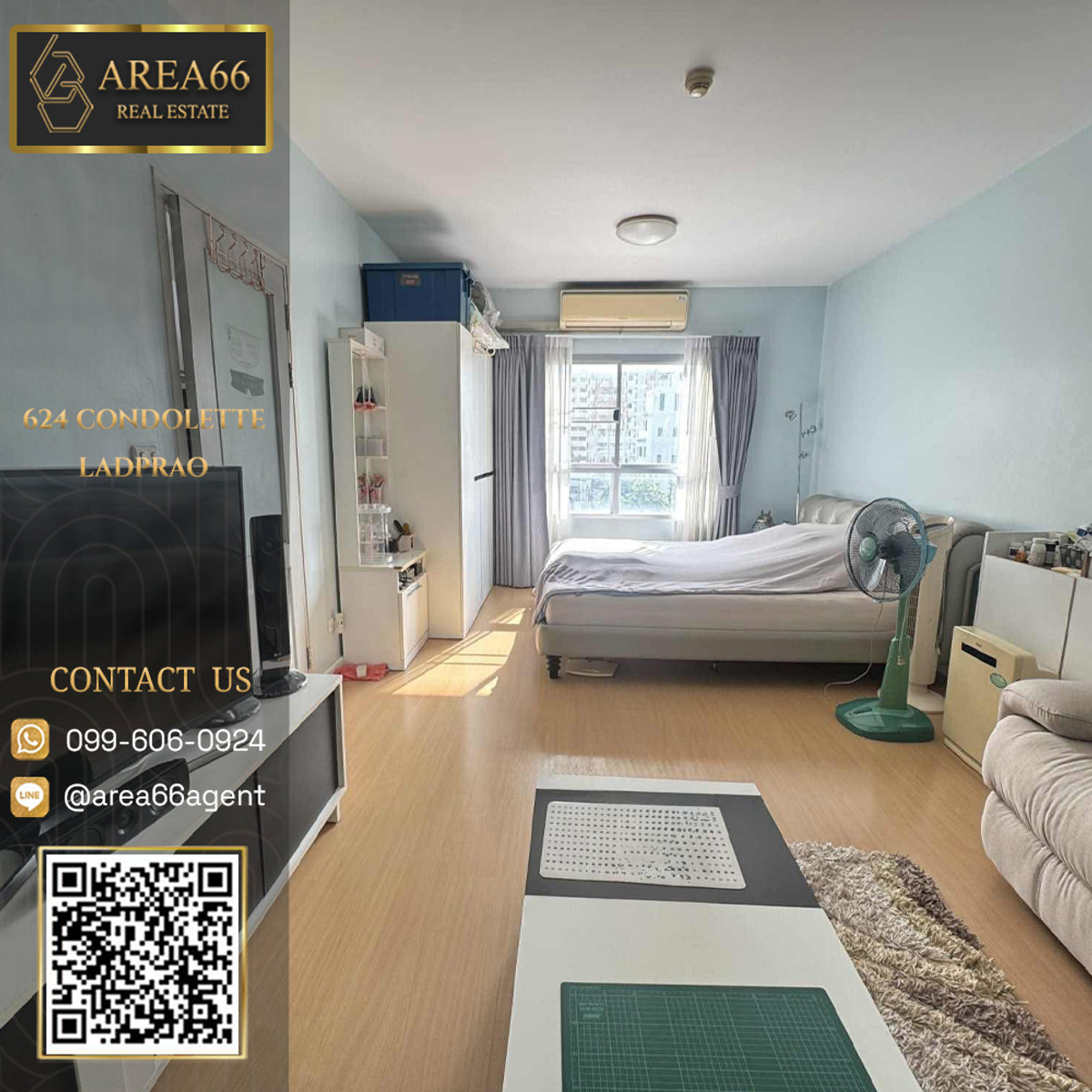 For SaleCondoSeri Thai, Ramkhamhaeng Nida : 🔥For sale!! Condo 624 Condolette Ladprao