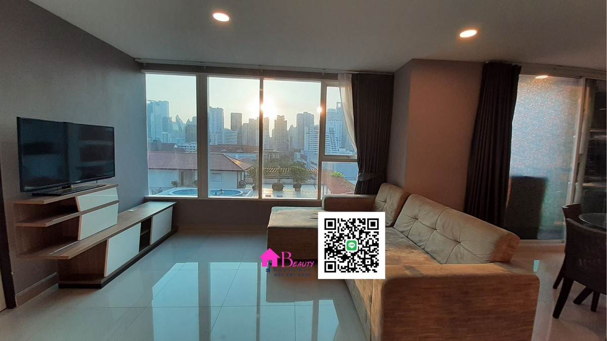 ให้เช่าคอนโดสุขุมวิท อโศก ทองหล่อ : ให้เช่า 2 ห้องนอน ทำเลอโศก  “ห้องใหญ่ คุ้มค่า วิวสระ ลมดี” โทร/ไลน์ 081 091 3231 Sukhumvit Living Town