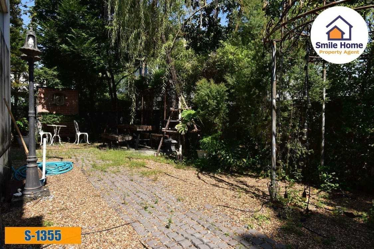 For SaleHouseLadkrabang, Suwannaphum Airport : Single house for sale Manthana On Nut-Wongwaen 4  The house is ready to move in, the biggest tie.