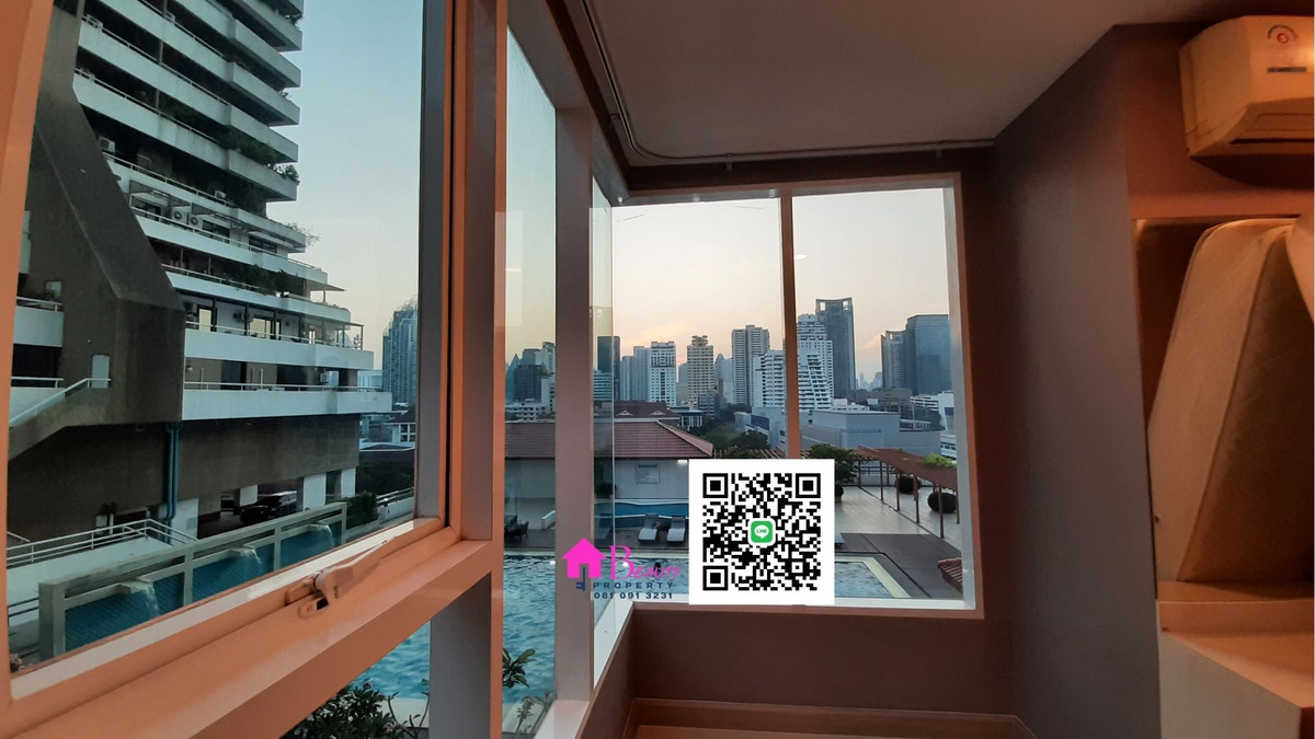 ให้เช่าคอนโดสุขุมวิท อโศก ทองหล่อ : ให้เช่า 2 ห้องนอน ทำเลอโศก  “ห้องใหญ่ คุ้มค่า วิวสระ ลมดี” โทร/ไลน์ 081 091 3231 Sukhumvit Living Town