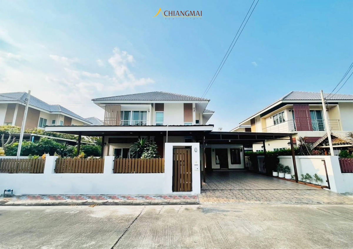 HouseChiang Mai : S2490 For sale/rent, 2-story detached house, fully furnished. (Khobodi Village, San Phak Wan, Hang Dong) 4 minutes from Kad Farang Village.
