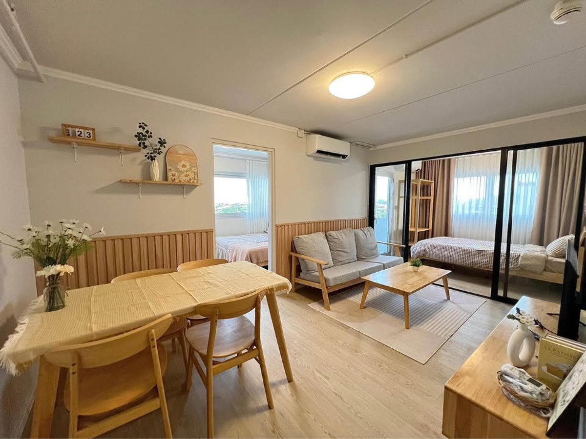 For RentCondoChaengwatana, Muangthong : Condo for rent, 2 bedrooms, Mori Condominium Project, Muang Thong Thani, Popular Road, Pak Kret, Nonthaburi.