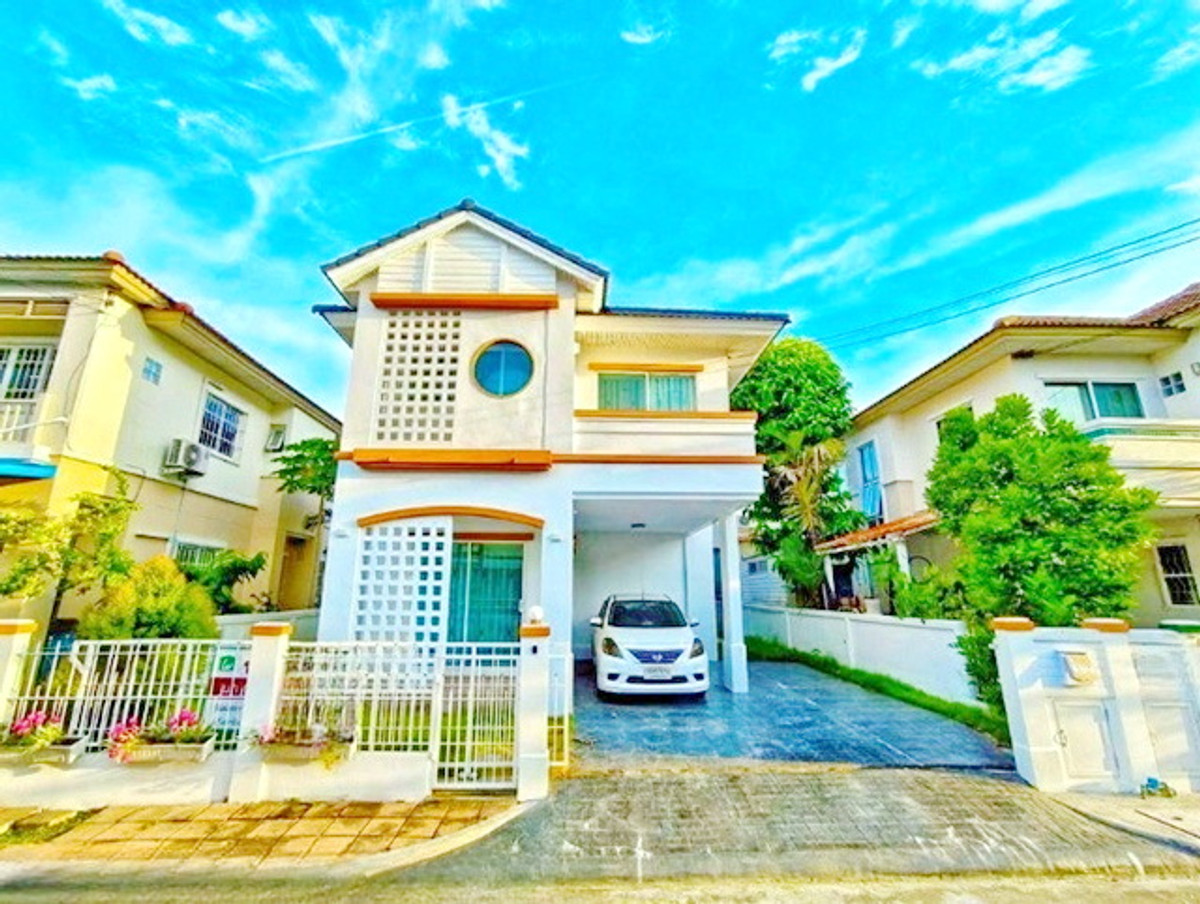 For RentHouseRathburana, Suksawat : PrachaUthit Market90 1.2km. Luxury 2-story detached house for rent 41sq.wa. 170sq.m.BigC PrachaUthit