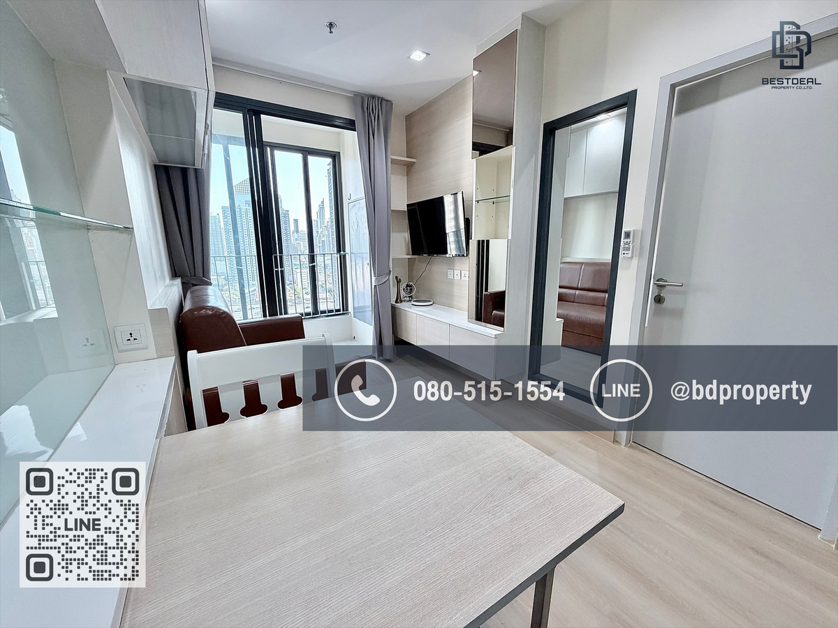 ให้เช่าคอนโดพระราม 9 เพชรบุรีตัดใหม่ RCA : Bestdeal ให้เช่า  ขนาด1 ห้องนอน 31ตรม.ห้องสวย เฟอร์นิเจอร์และเครื่องใช้ไฟฟ้าครบ ราคา 16,000/เดือนเท่านั้น “ IDEO MOBI RAMA 9” ใกล้MRT และ เซ็นทรัลพระราม 9 เพียง 80 ม.