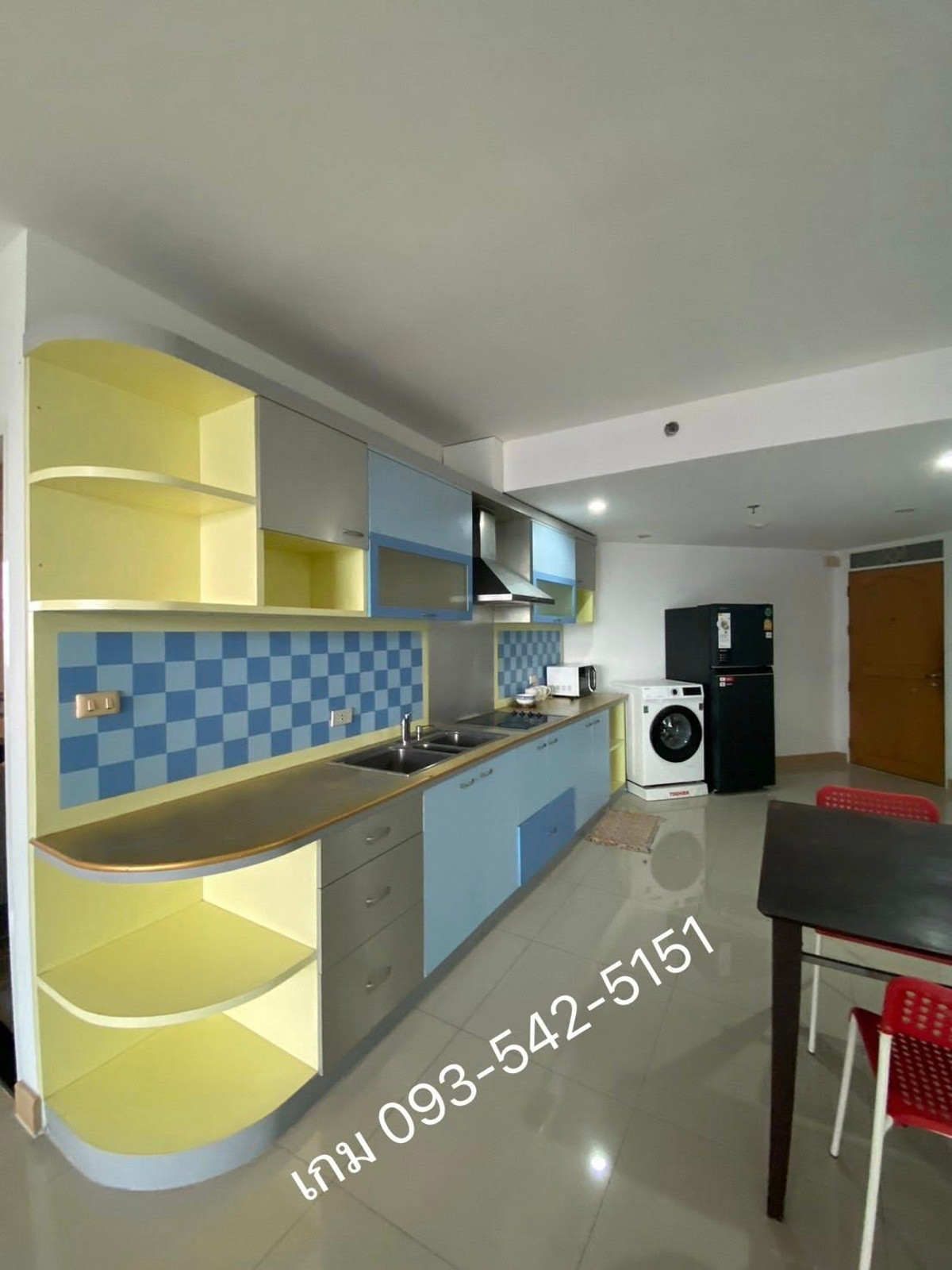 ให้เช่าคอนโดเกษตรศาสตร์ รัชโยธิน : 2 ห้องนอน 2 ห้องน้ำ ห้องใหญ่ 86ตร.ม. พร้อมอยู่ มีเครื่องซักผ้า