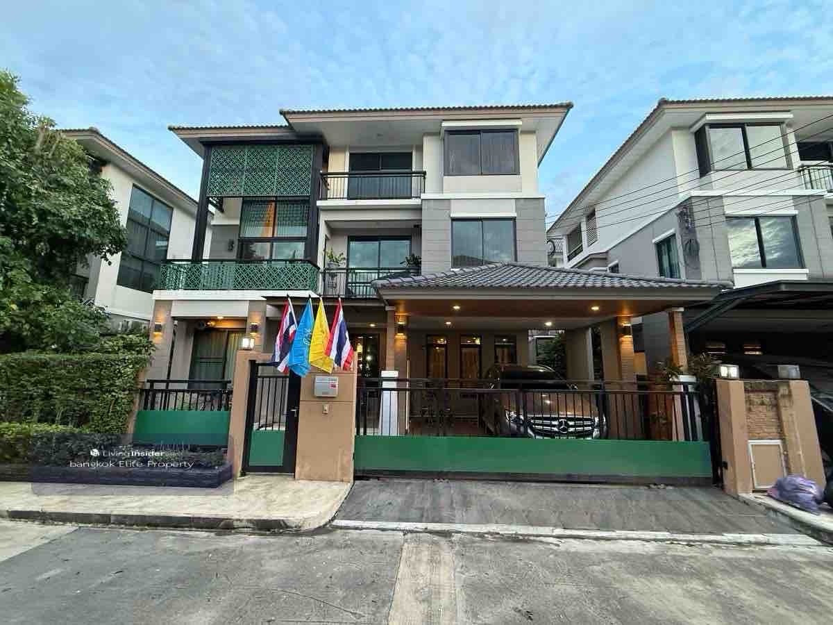 For RentHousePattanakan, Srinakarin : Single house for rent, The Plant Elite, Phatthanakan 38, with furniture, 4 bedrooms, near Thonglor.