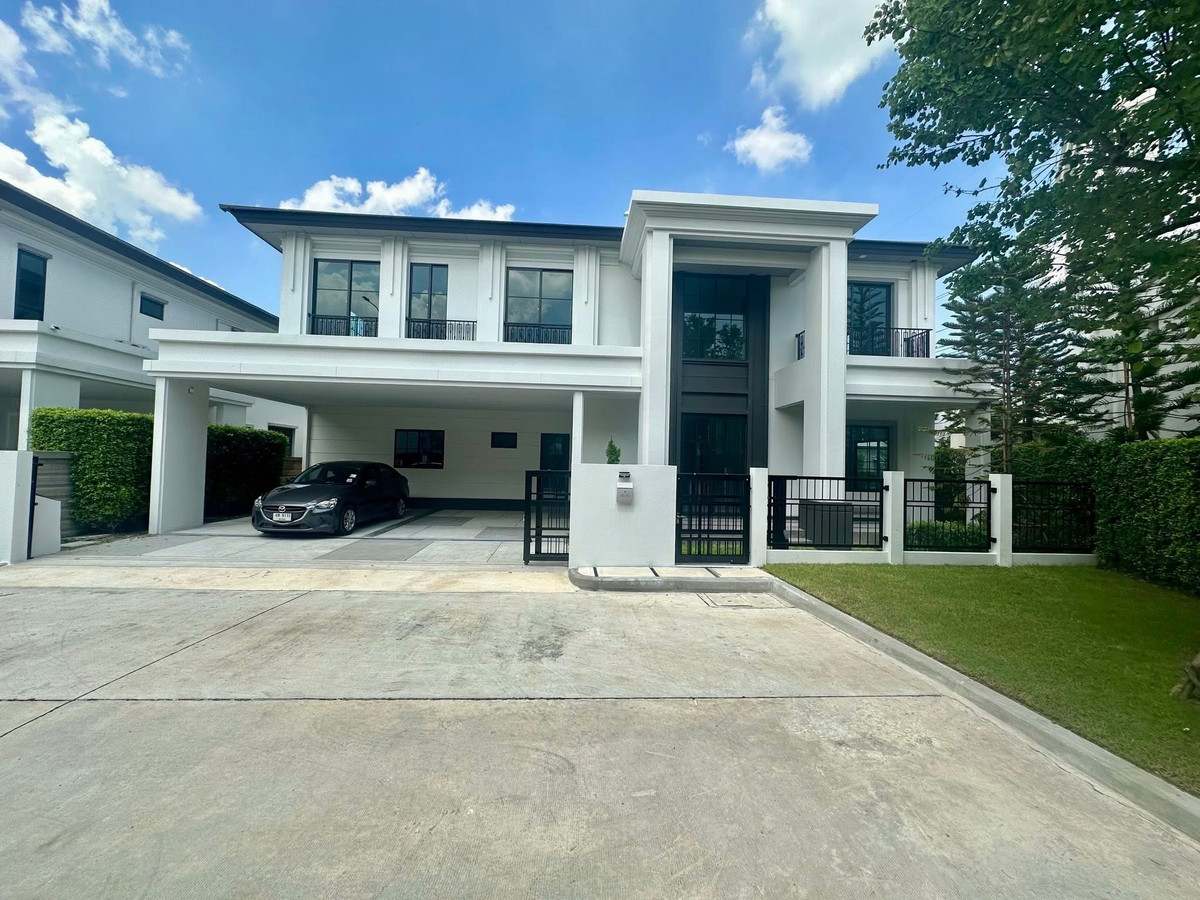 For RentHouseLadkrabang, Suwannaphum Airport : Luxury House For RENT : Setthasiri Bangna Suvarnabhumi, corner plot, near Club house.