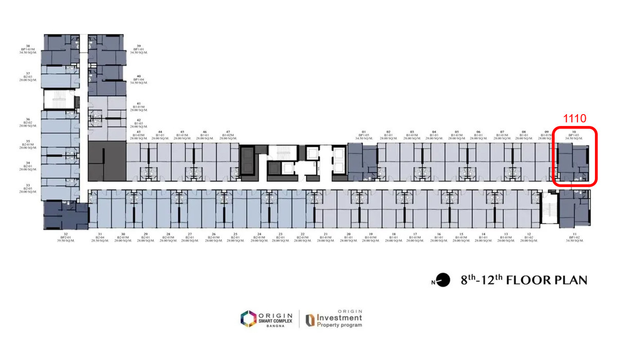 Sale DownCondoBangna, Bearing, Lasalle : Selling down payment at a loss, owner sells himself, corner room, 1 Bedroom Plus, 11th floor.