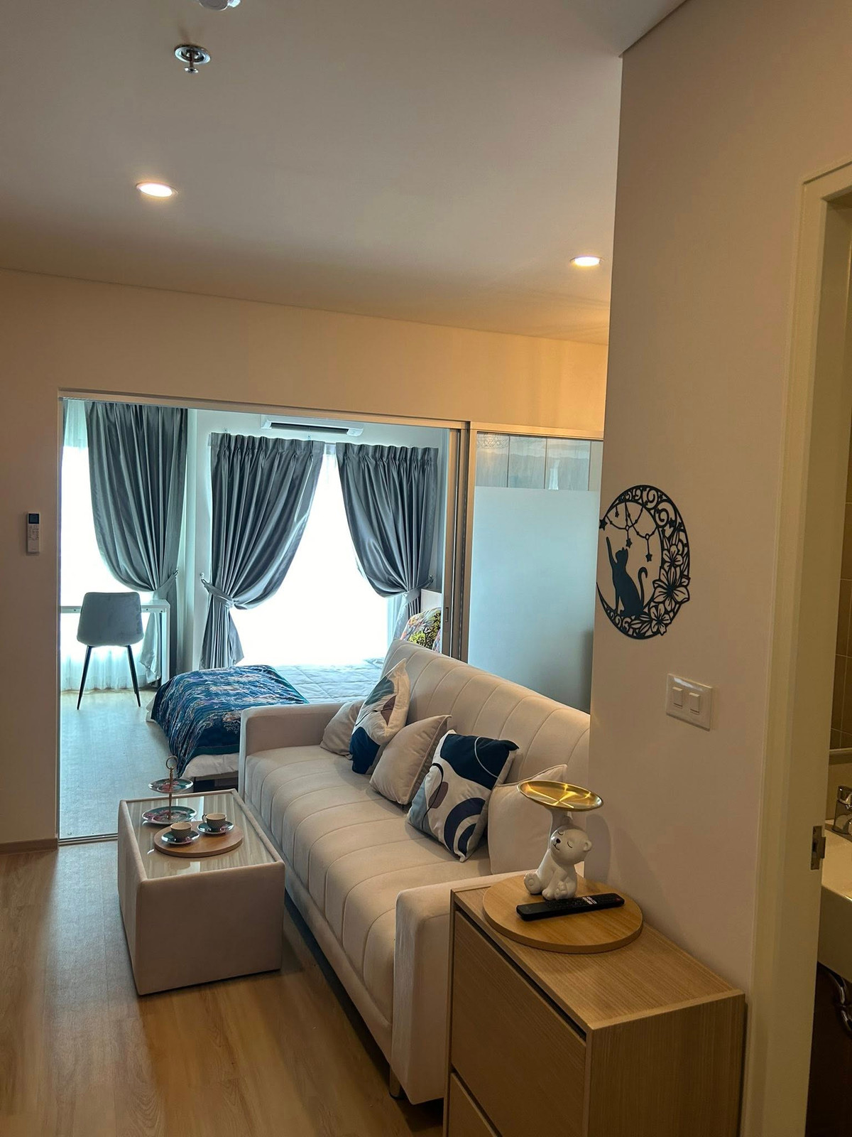 For RentCondoPinklao, Charansanitwong : ⭐️ Lumpini Ville Charan - Fai Chai ⭐️ Beautiful room for rent, size 29 sq m., 22nd floor, well decorated, ready to move.